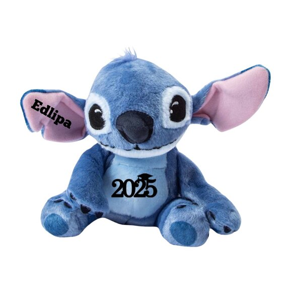 Personalized Graduation Authentic Disney Stitch: 2025 With Grad Cap - Picture 1 of 4